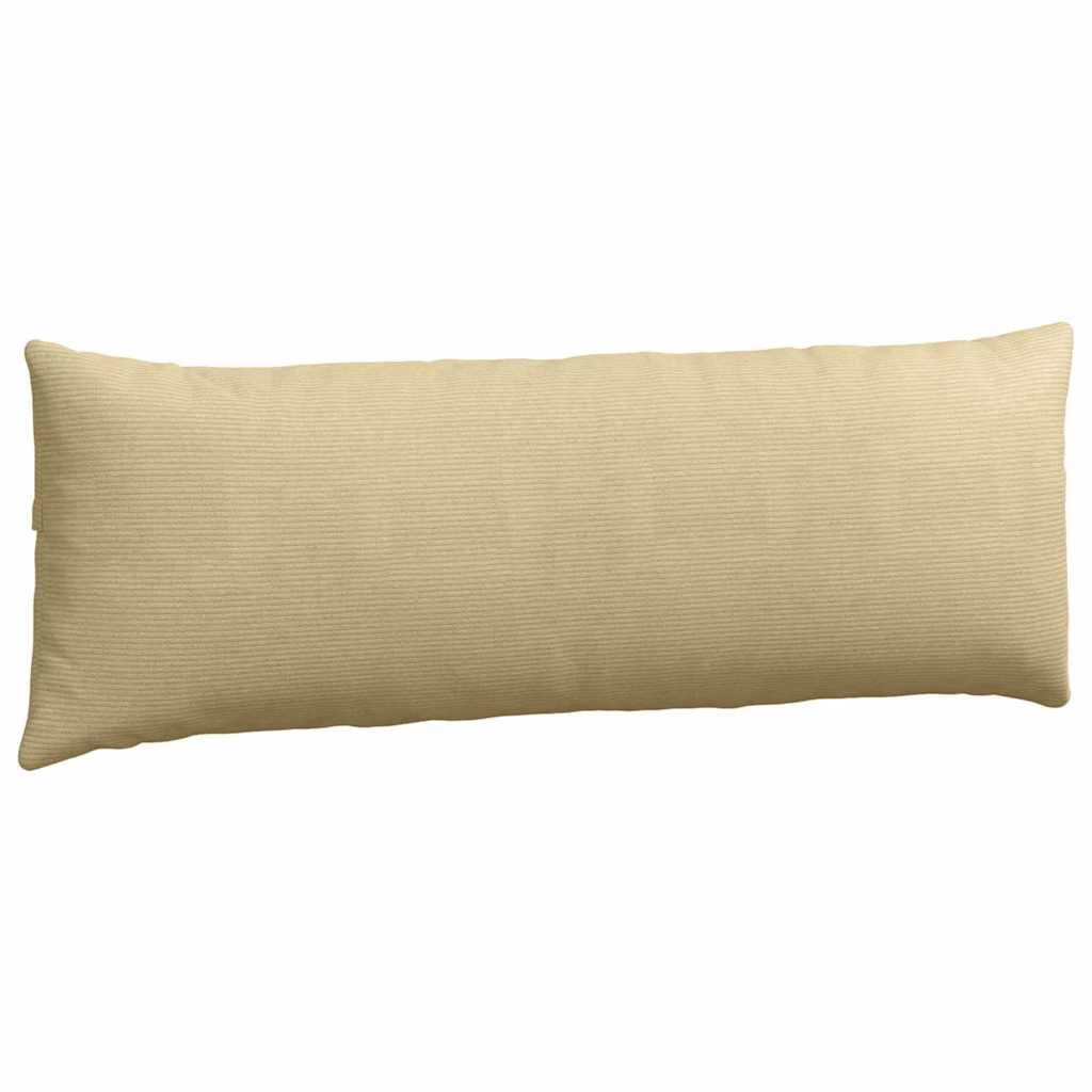 Sofakissen 2 Stück Grau-Grün 120 x 40 cm Cordstoff