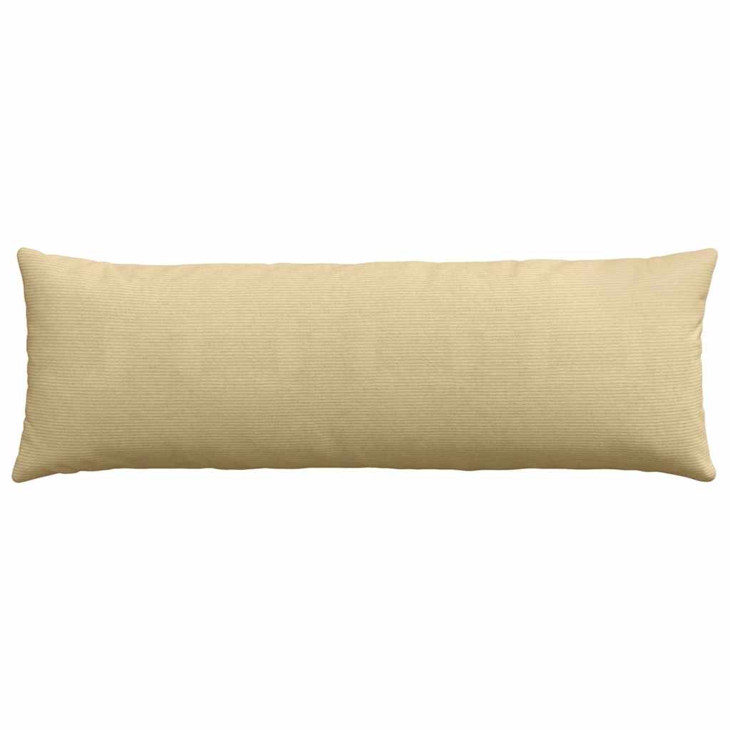 Sofakissen 2 Stück Grau-Grün 120 x 40 cm Cordstoff