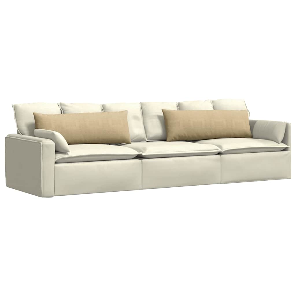 Sofakissen 2 Stück Grau-Grün 120 x 40 cm Cordstoff