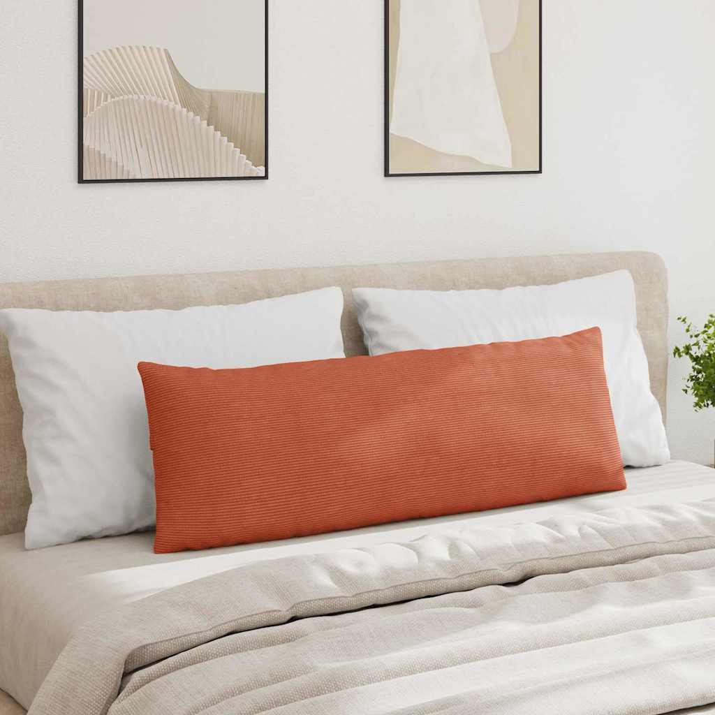Sofakissen 2 Stück Rot-Orange 120 x 40 cm Cordstoff