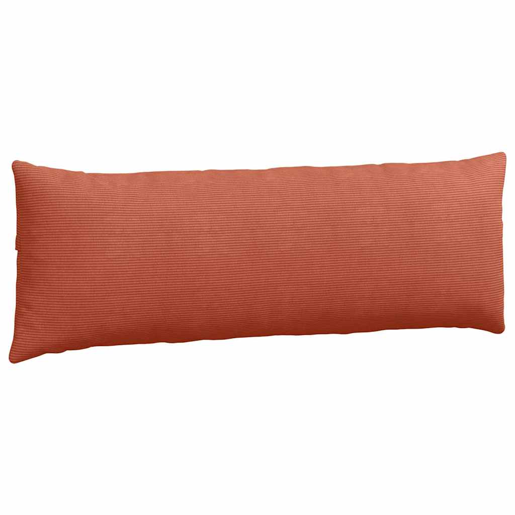 Sofakissen 2 Stück Rot-Orange 120 x 40 cm Cordstoff