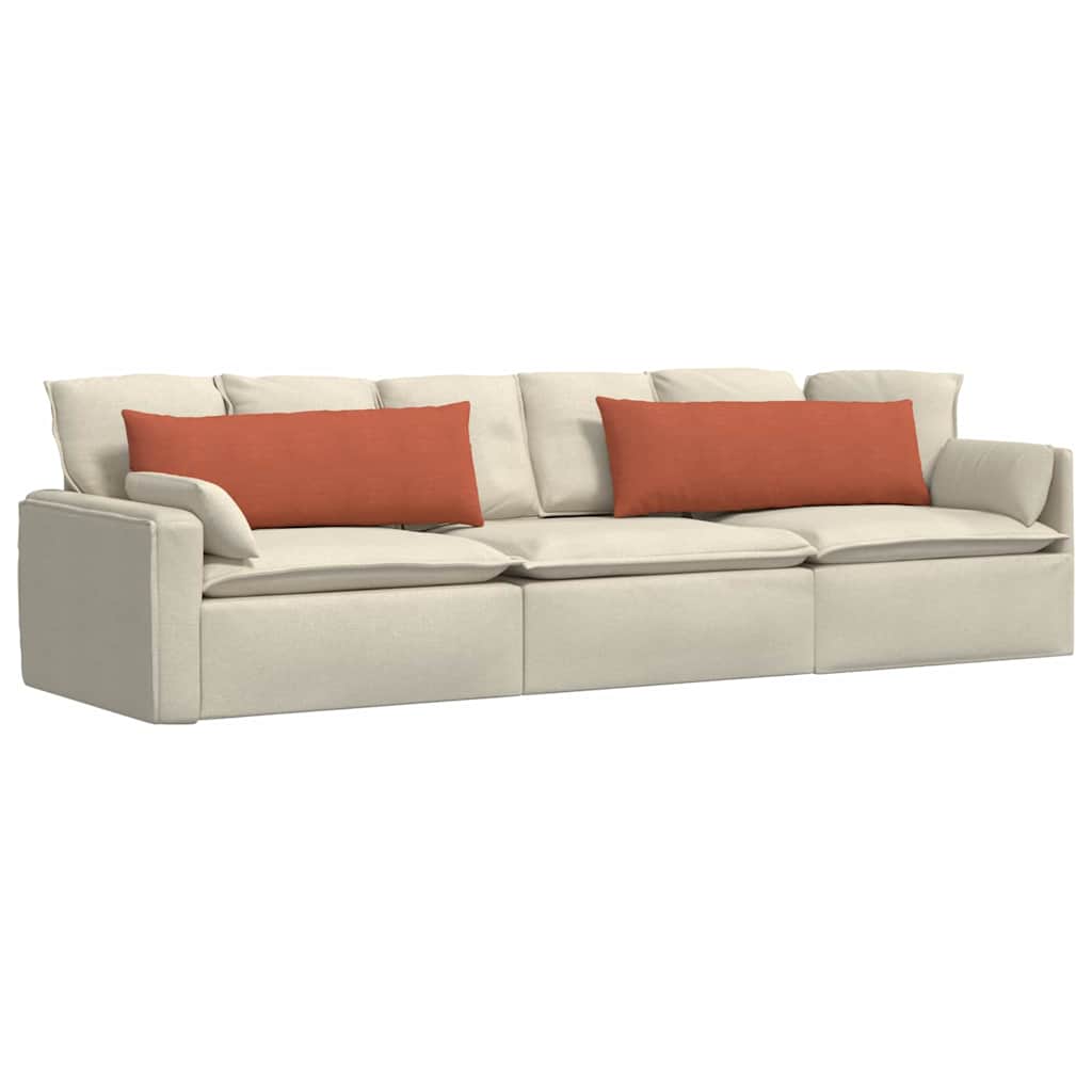 Sofakissen 2 Stück Rot-Orange 120 x 40 cm Cordstoff