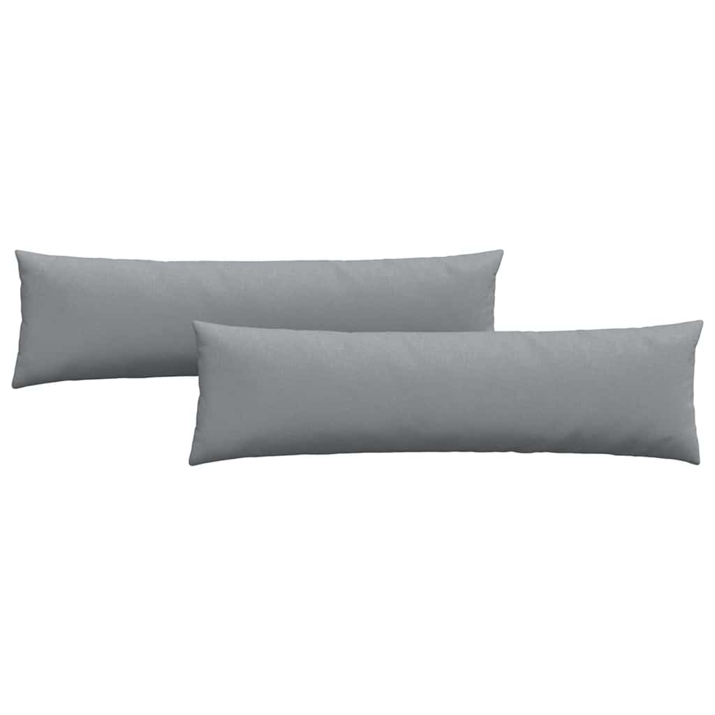 Sofakissen 2 pcs Hellgrau 145 x 40 cm Stoff