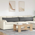 Sofakissen 2 pcs Dunkelgrau 145 x 40 cm Stoff