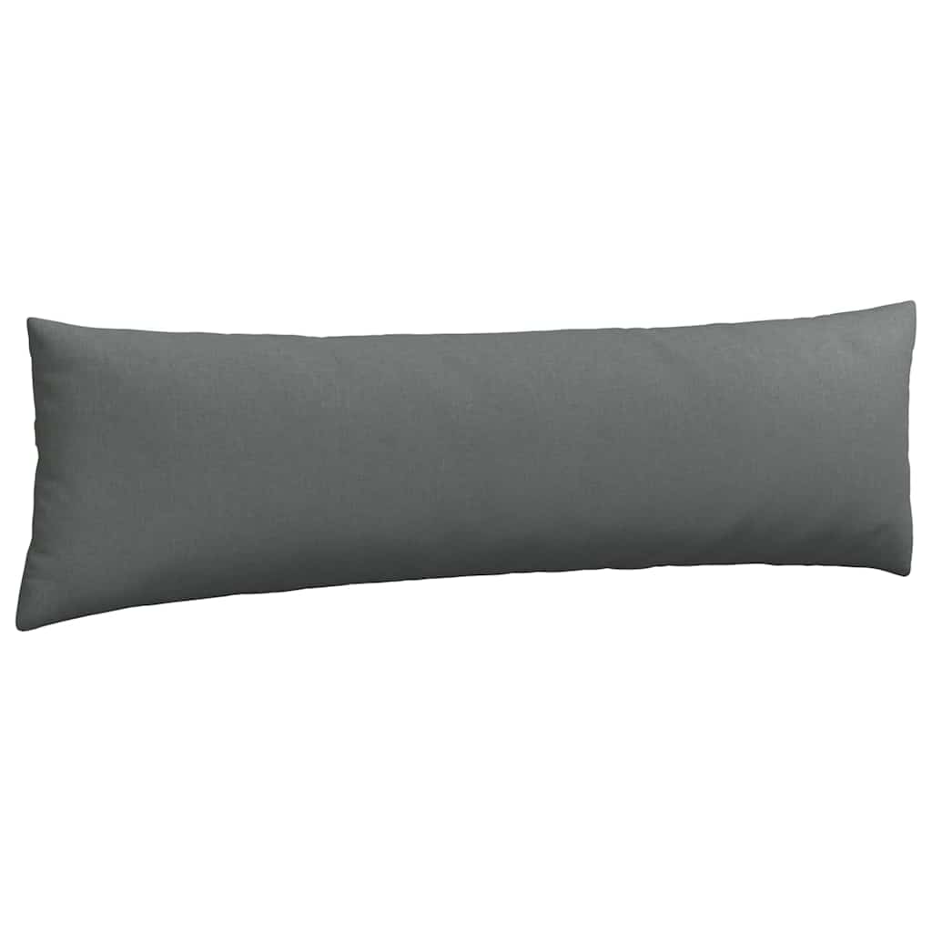 Sofakissen 2 pcs Dunkelgrau 145 x 40 cm Stoff