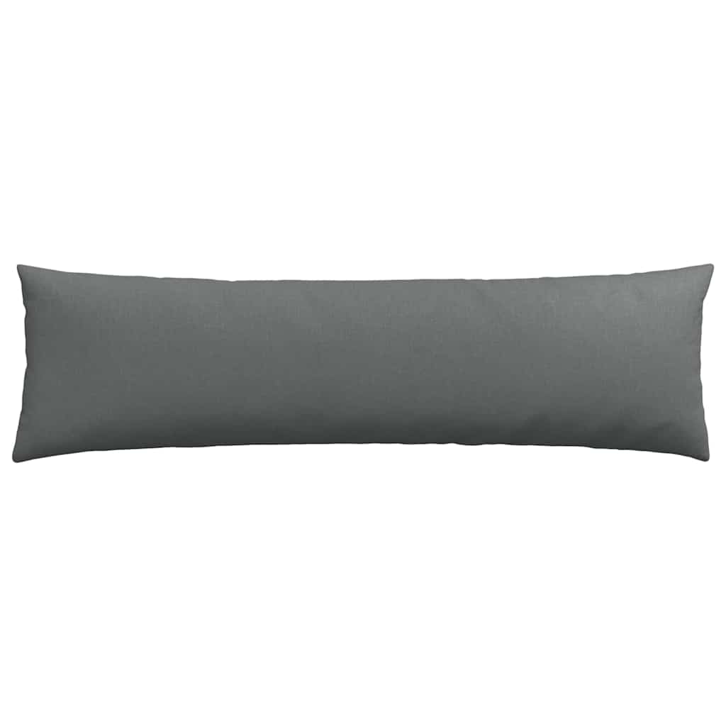 Sofakissen 2 pcs Dunkelgrau 145 x 40 cm Stoff