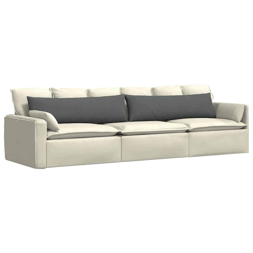 Sofakissen 2 pcs Dunkelgrau 145 x 40 cm Stoff