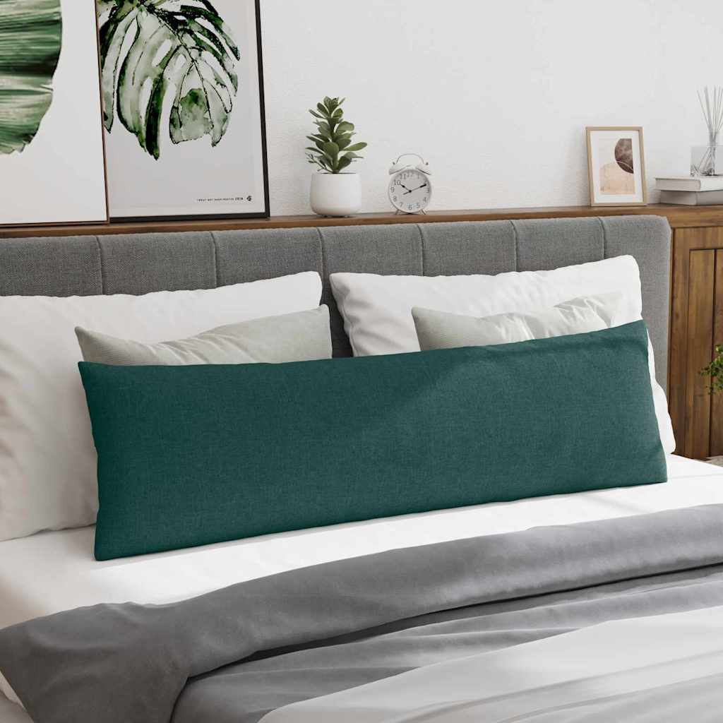 Sofakissen 2 pcs Dunkelgrün 145 x 40 cm Stoff