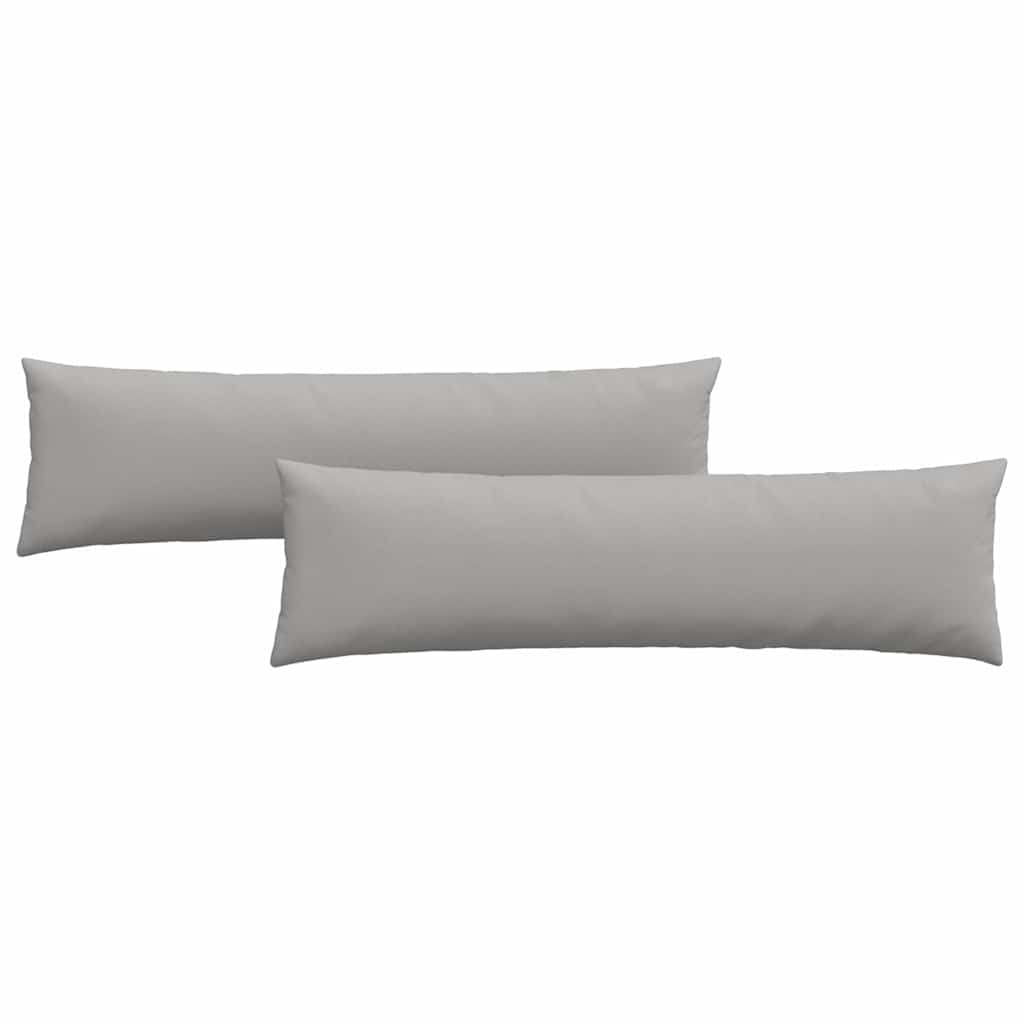 Sofakissen 2 pcs Wolkengrau 145 x 40 cm Stoff