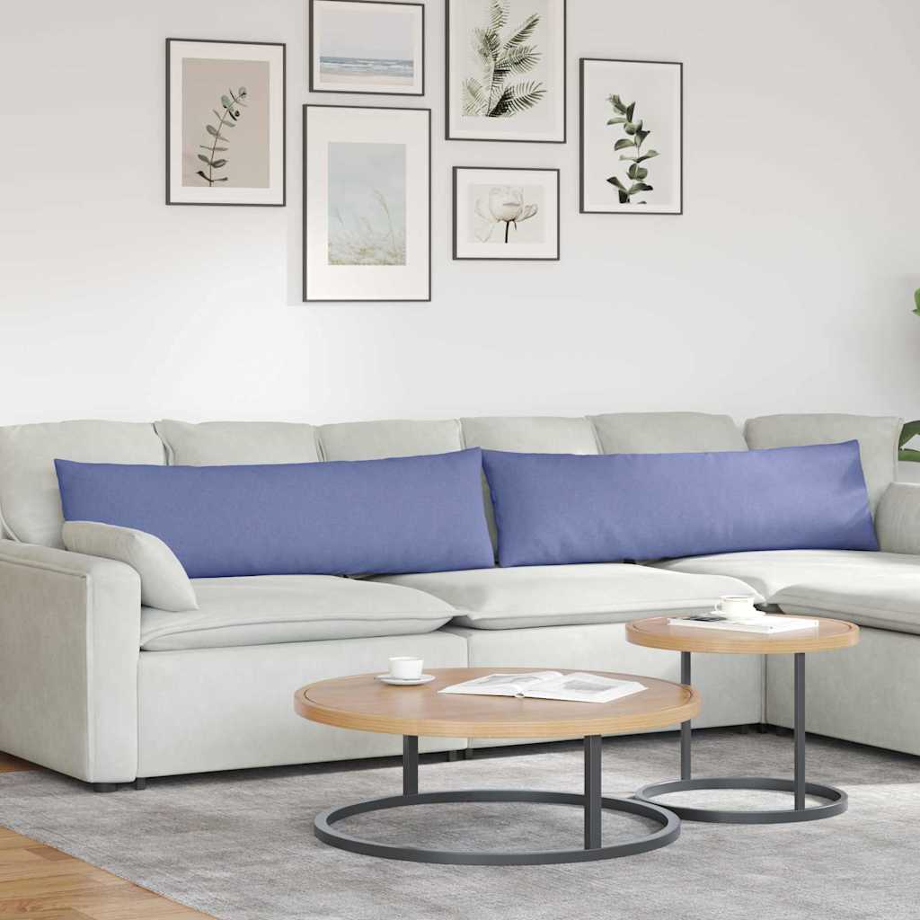 Sofakissen 2 pcs Jeans blau 145 x 40 cm Stoff