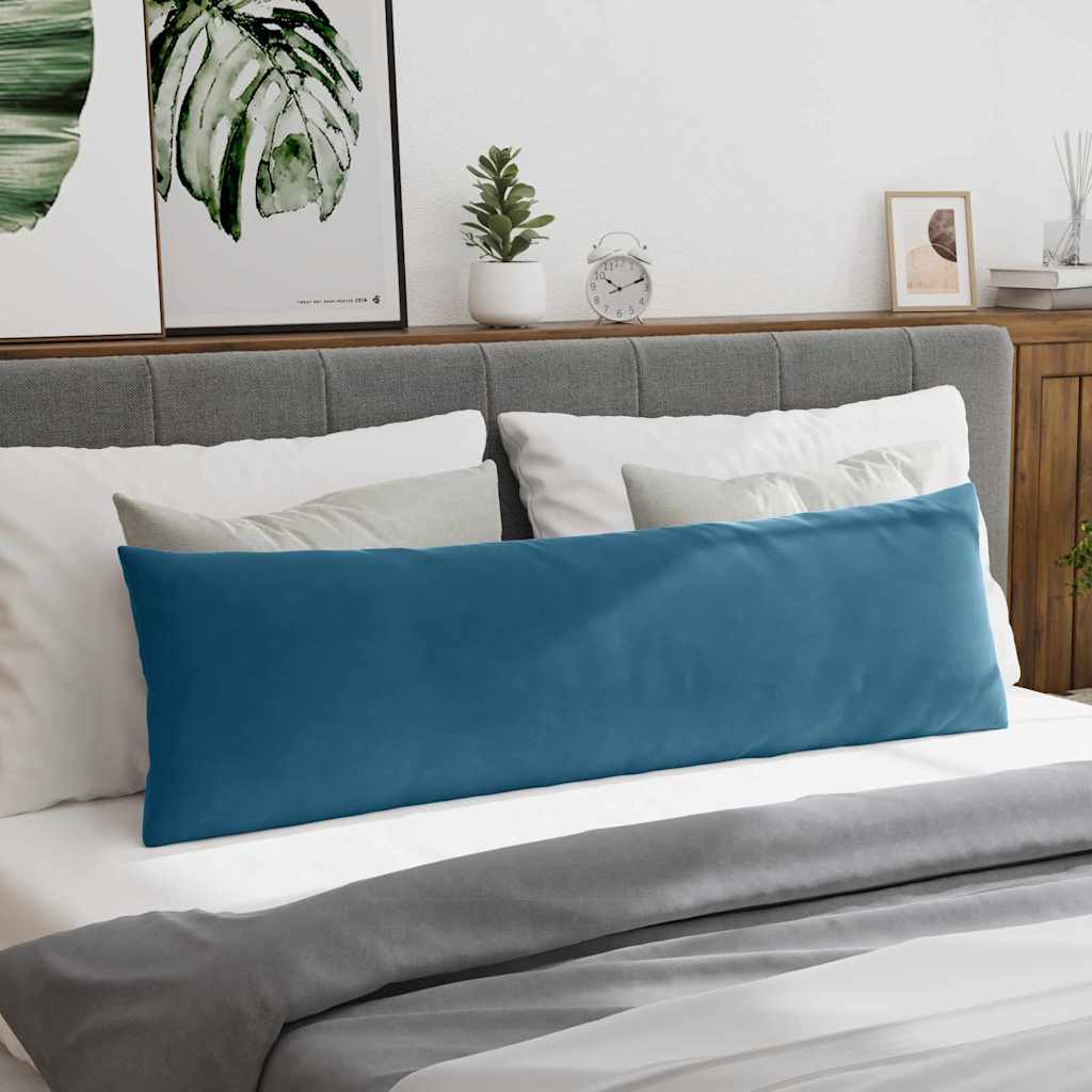 Sofakissen 2 Stück Blau 145 x 40 cm Cordstoff