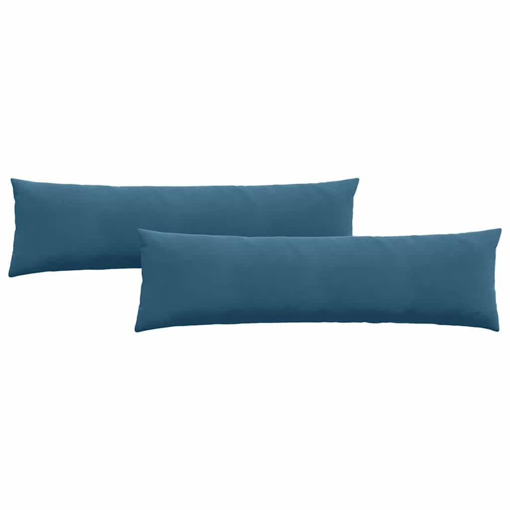 Sofakissen 2 Stück Blau 145 x 40 cm Cordstoff
