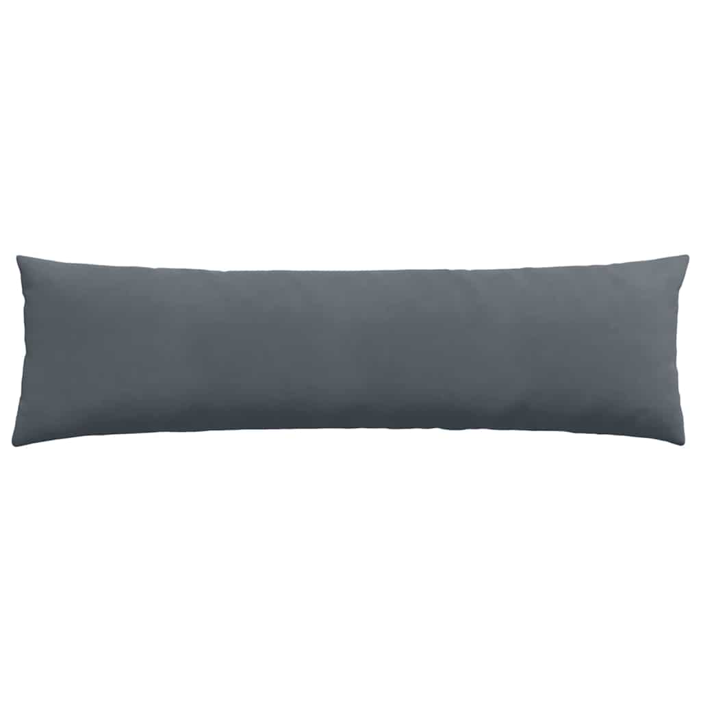 Sofakissen 2 Stück Dunkelgrau 145 x 40 cm Cordstoff