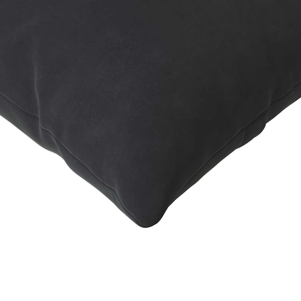 Sofakissen 2 Stück Schwarz 145 x 40 cm Cordstoff