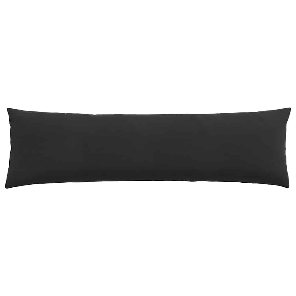 Sofakissen 2 Stück Schwarz 145 x 40 cm Cordstoff