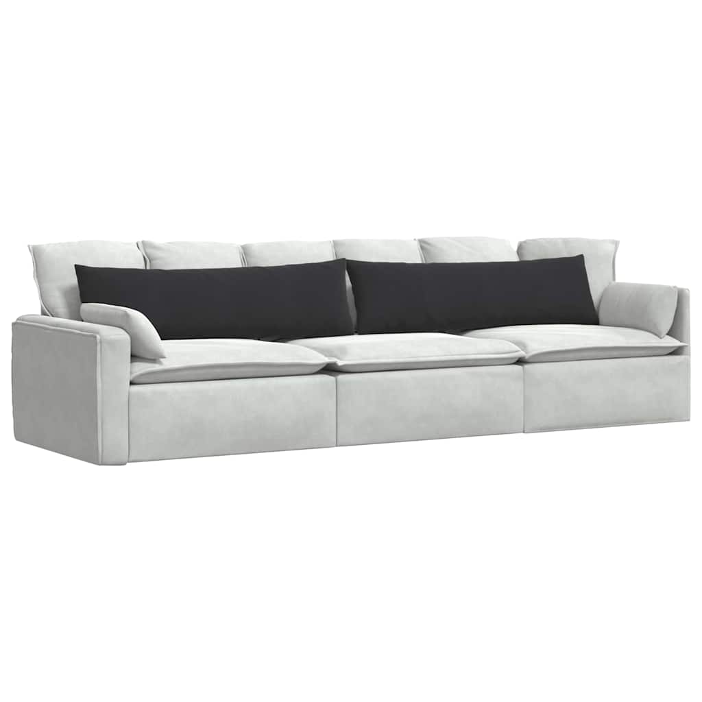Sofakissen 2 Stück Schwarz 145 x 40 cm Cordstoff
