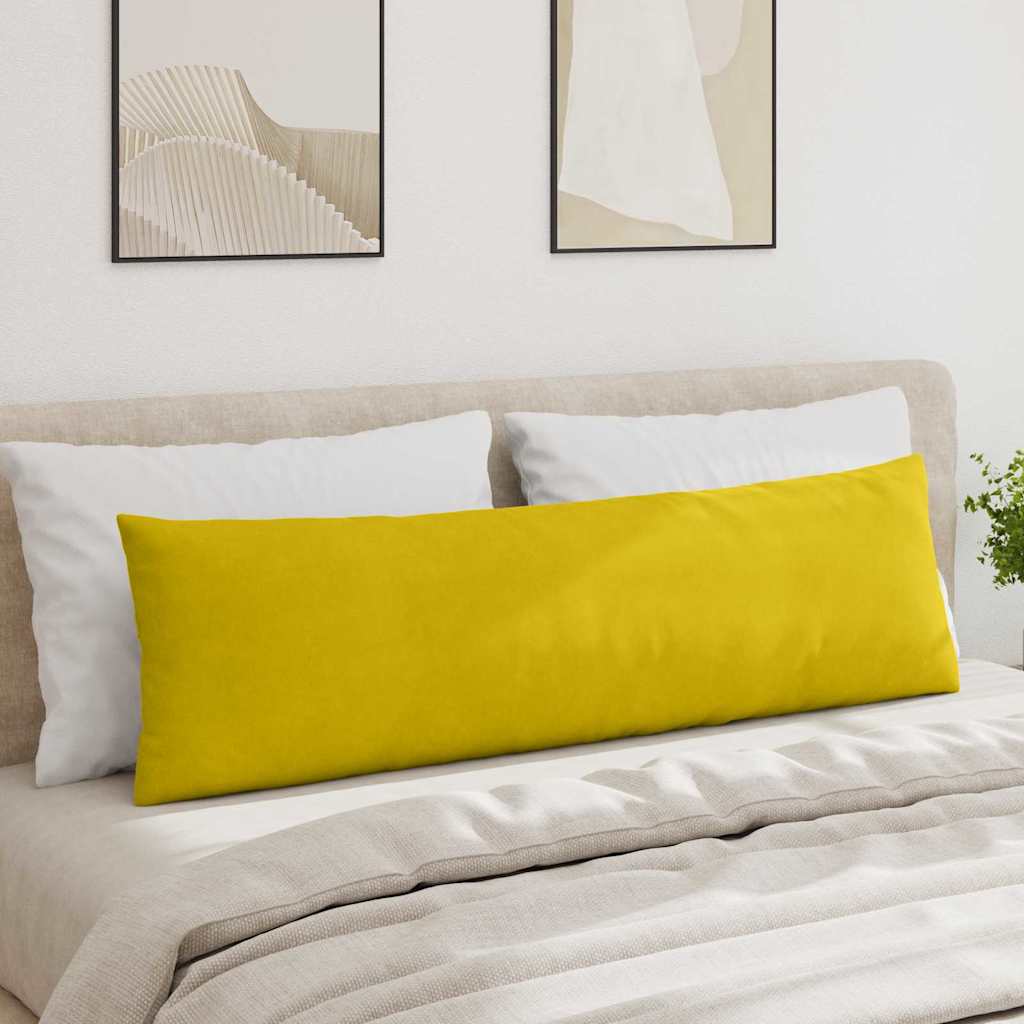 Sofakissen 2 Stück Gelb 145 x 40 cm Cordstoff