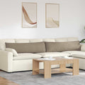 Sofakissen 2 Stück Taupe 145 x 40 cm Stoff