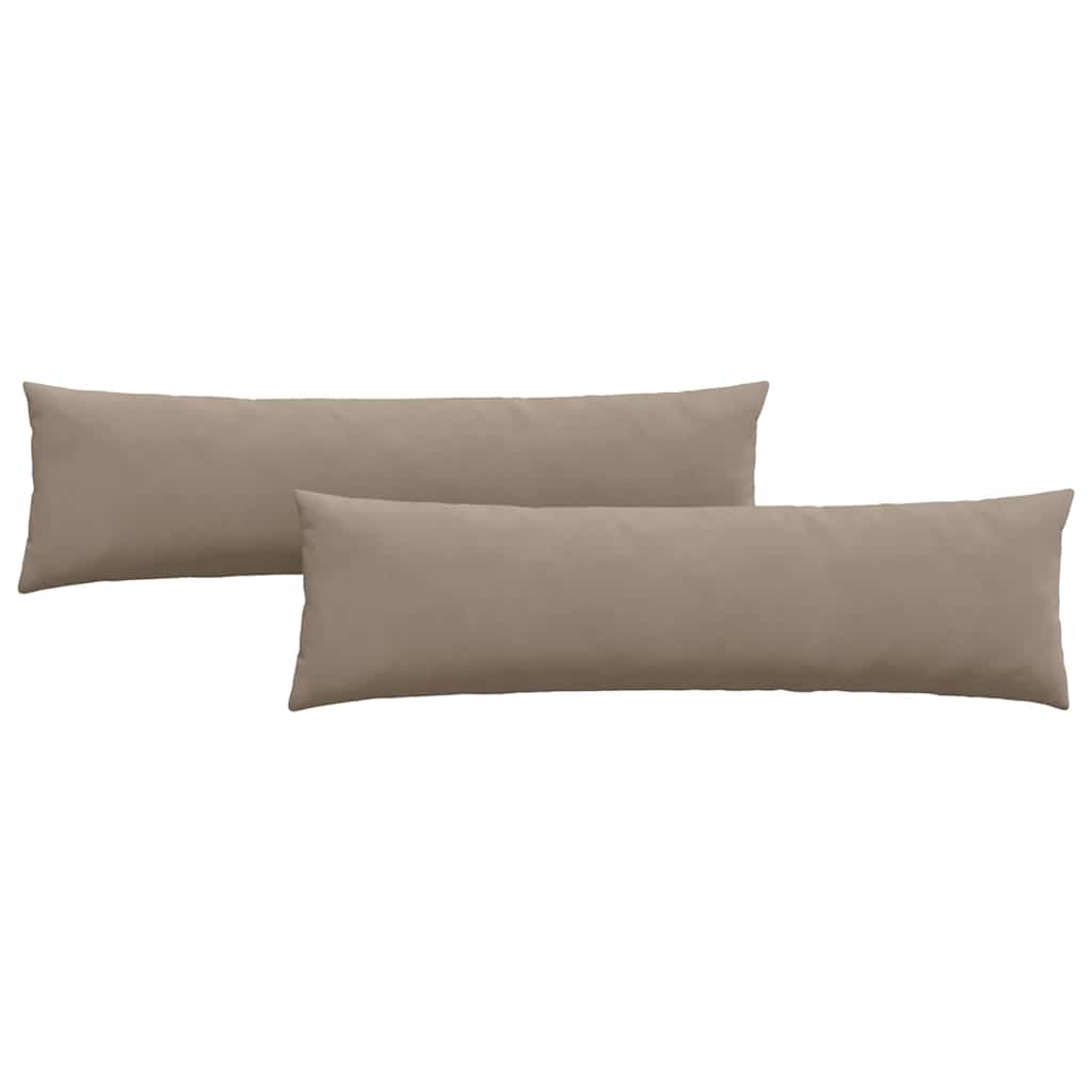 Sofakissen 2 Stück Taupe 145 x 40 cm Stoff