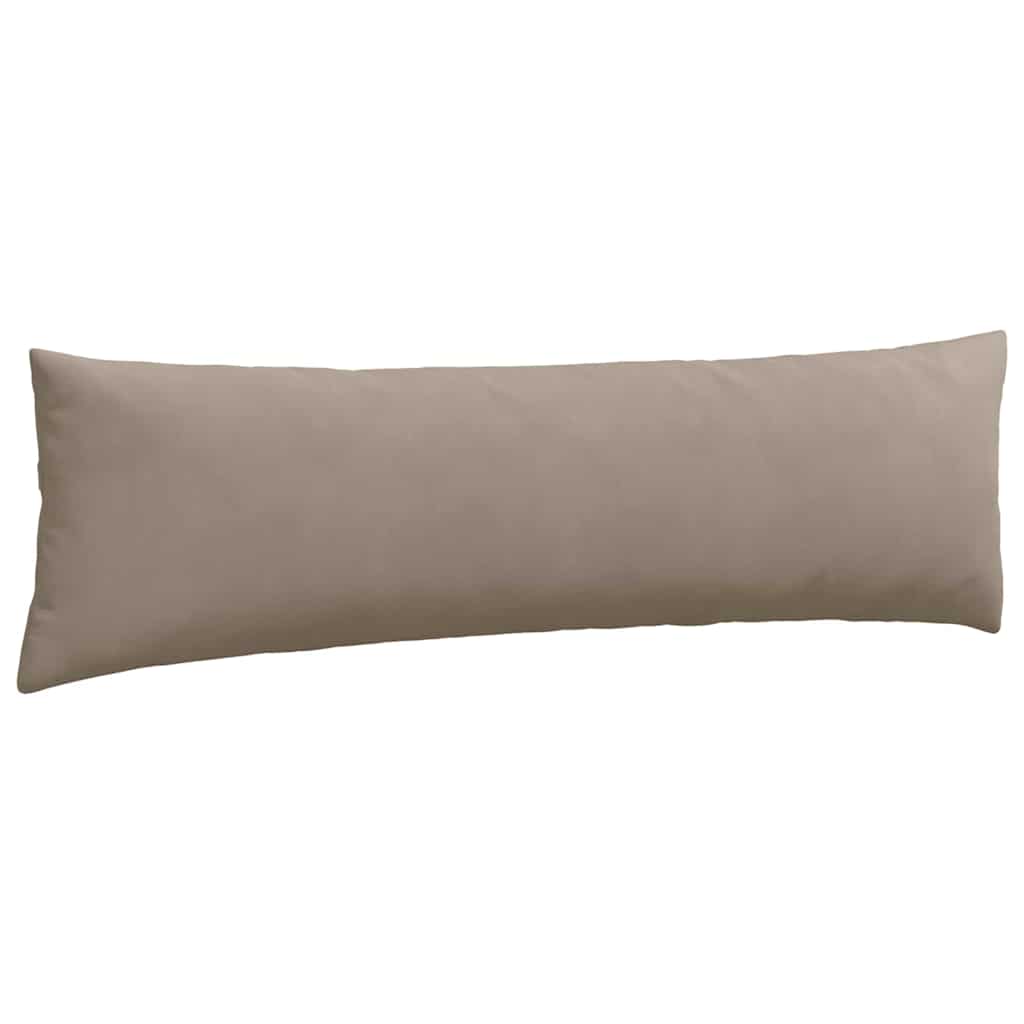 Sofakissen 2 Stück Taupe 145 x 40 cm Stoff