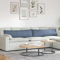 Sofakissen 2 Stück Blau 145 x 40 cm Cordstoff