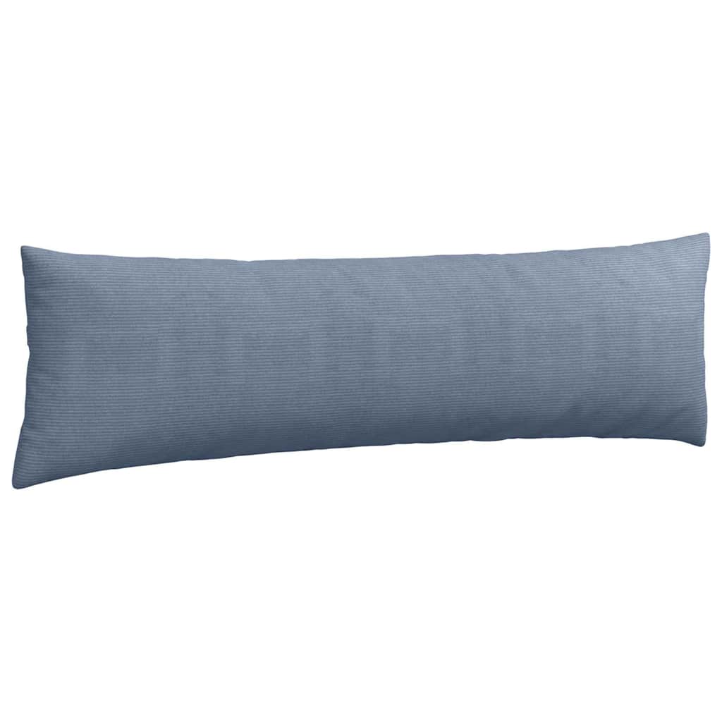 Sofakissen 2 Stück Blau 145 x 40 cm Cordstoff