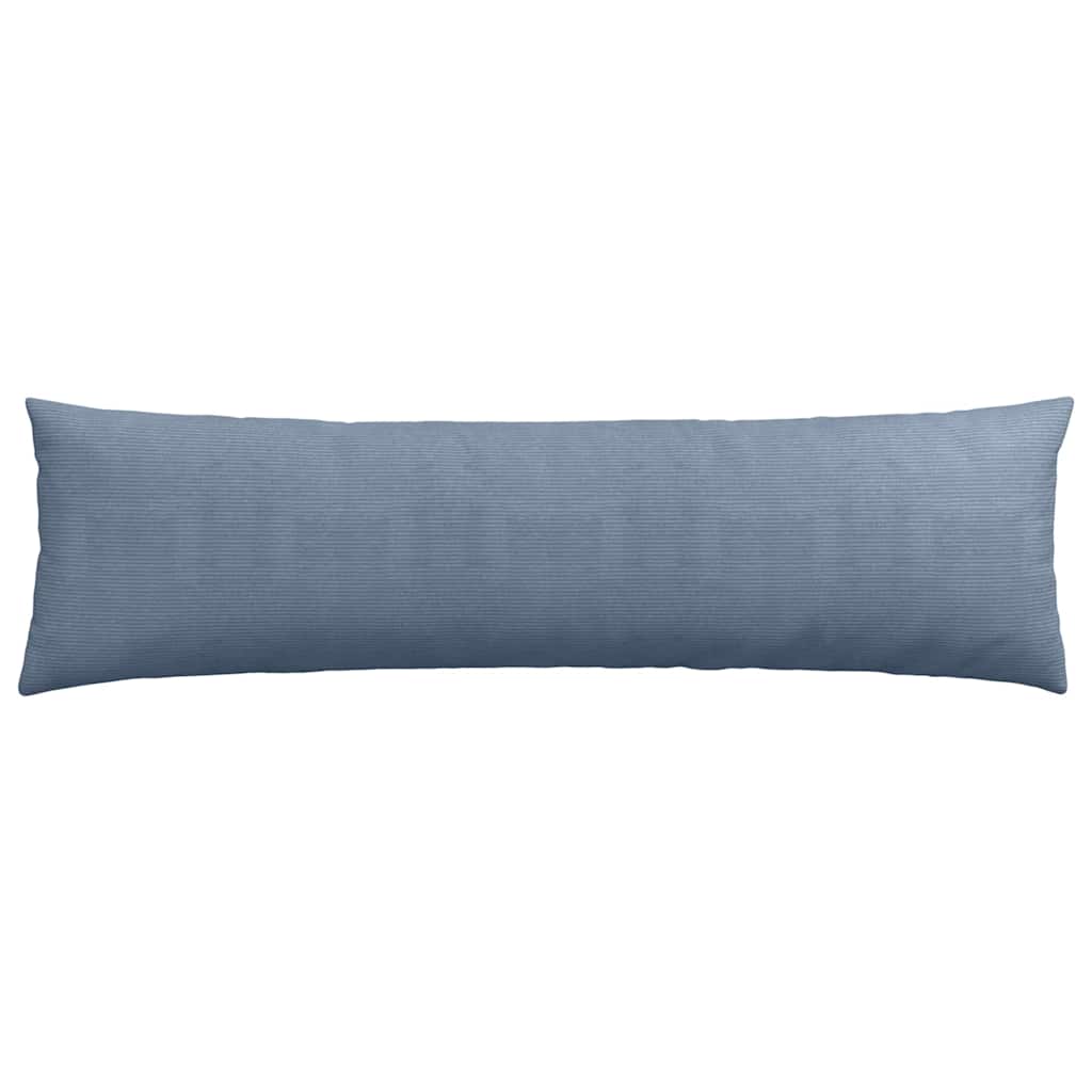 Sofakissen 2 Stück Blau 145 x 40 cm Cordstoff