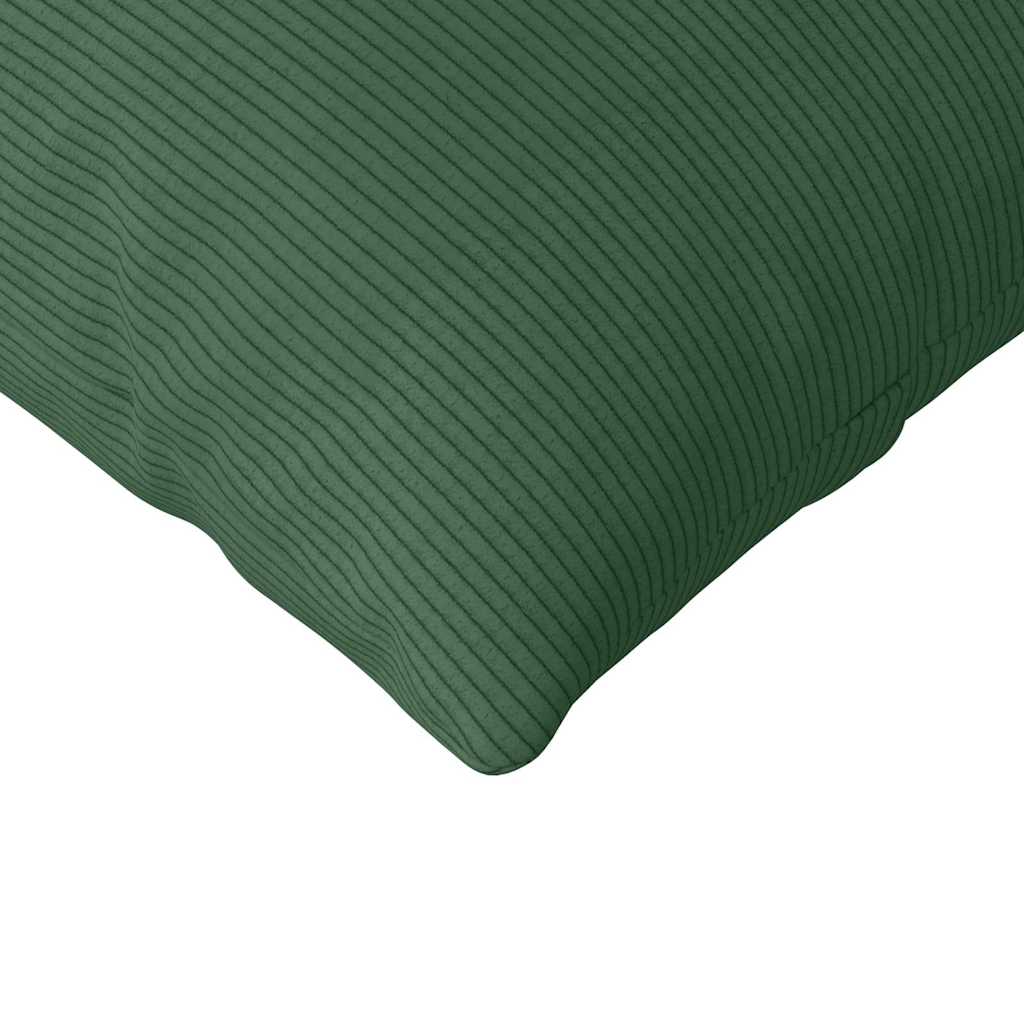 Sofakissen 2 Stück Dunkelgrün 145 x 40 cm Cordstoff