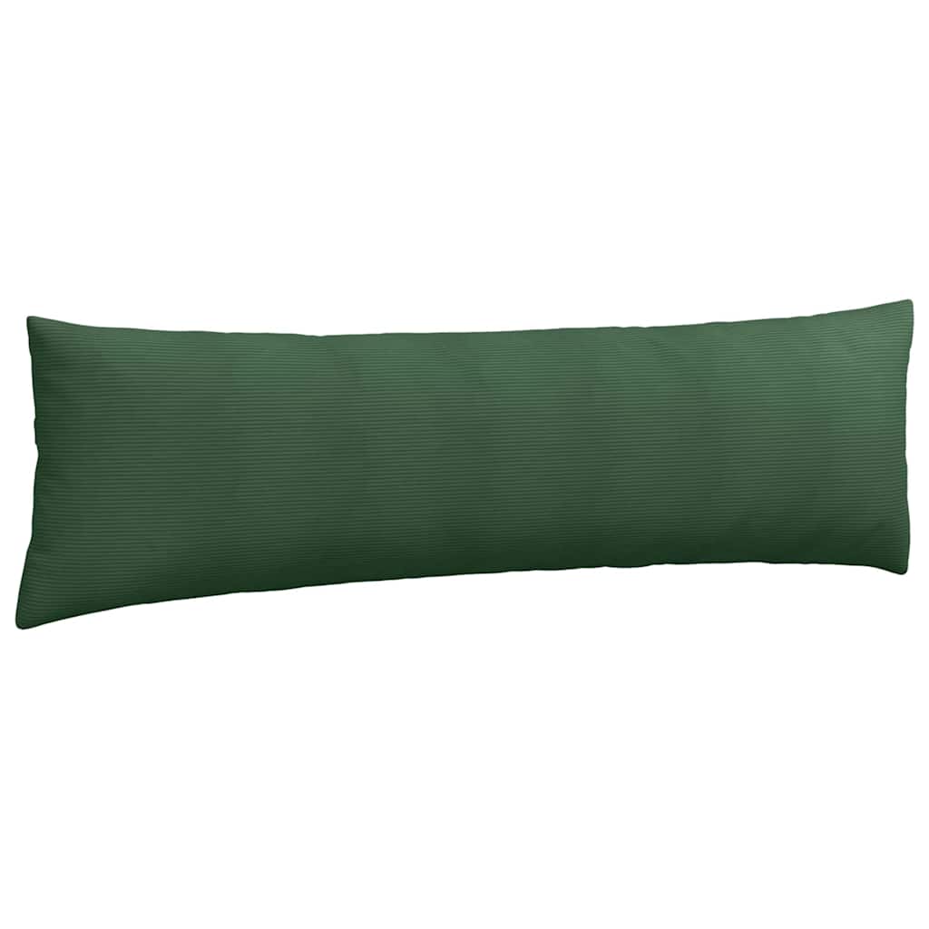 Sofakissen 2 Stück Dunkelgrün 145 x 40 cm Cordstoff