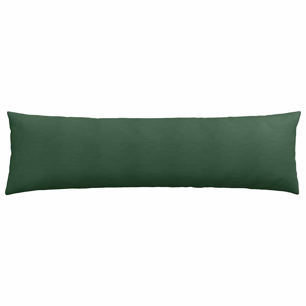 Sofakissen 2 Stück Dunkelgrün 145 x 40 cm Cordstoff