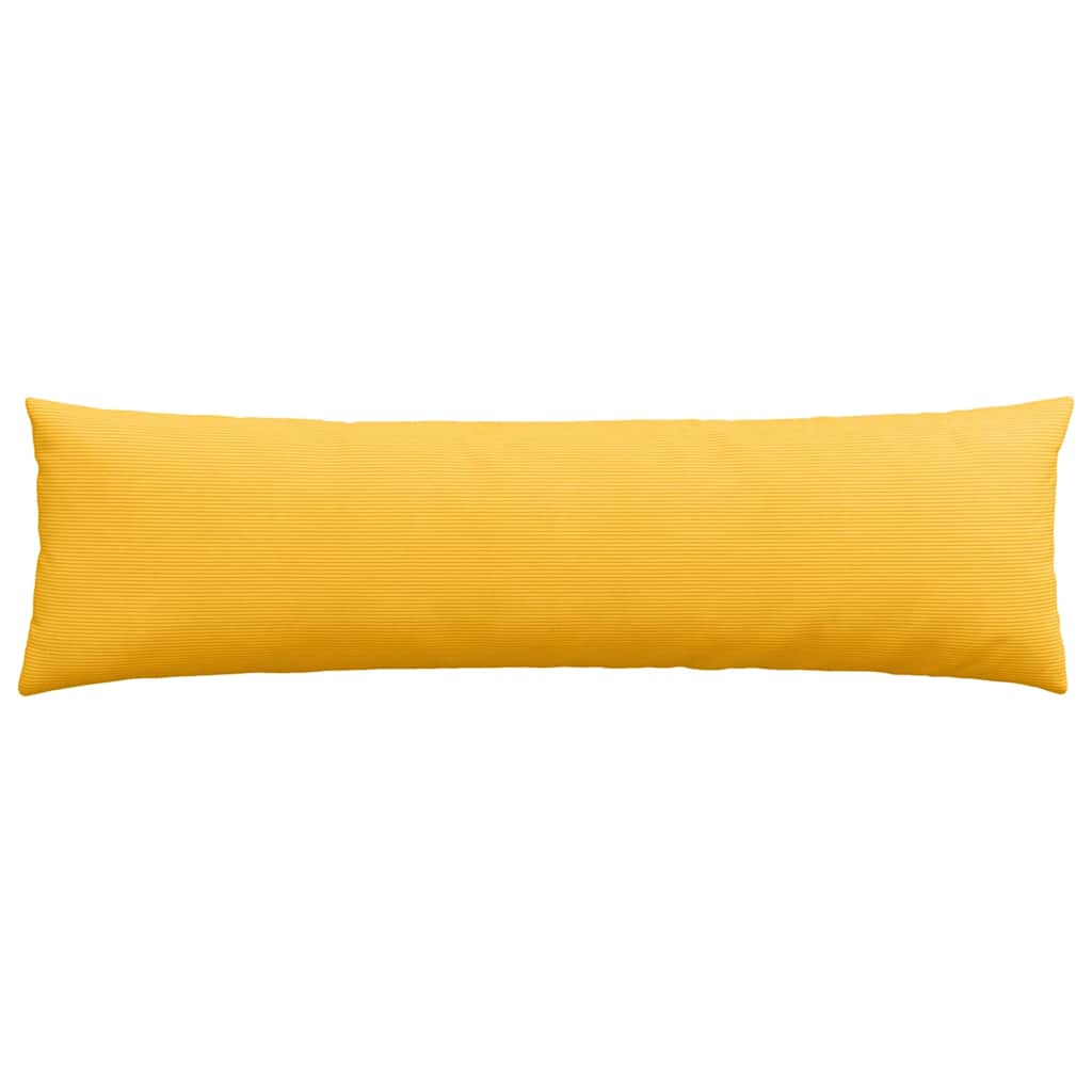 Sofakissen 2 Stück Helles Gelb 145 x 40 cm Cordstoff
