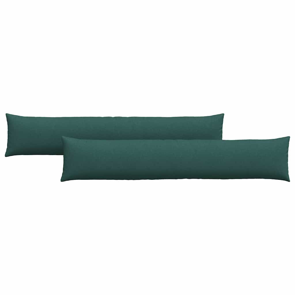 Sofakissen 2 pcs Dunkelgrün 200 x 40 cm Stoff