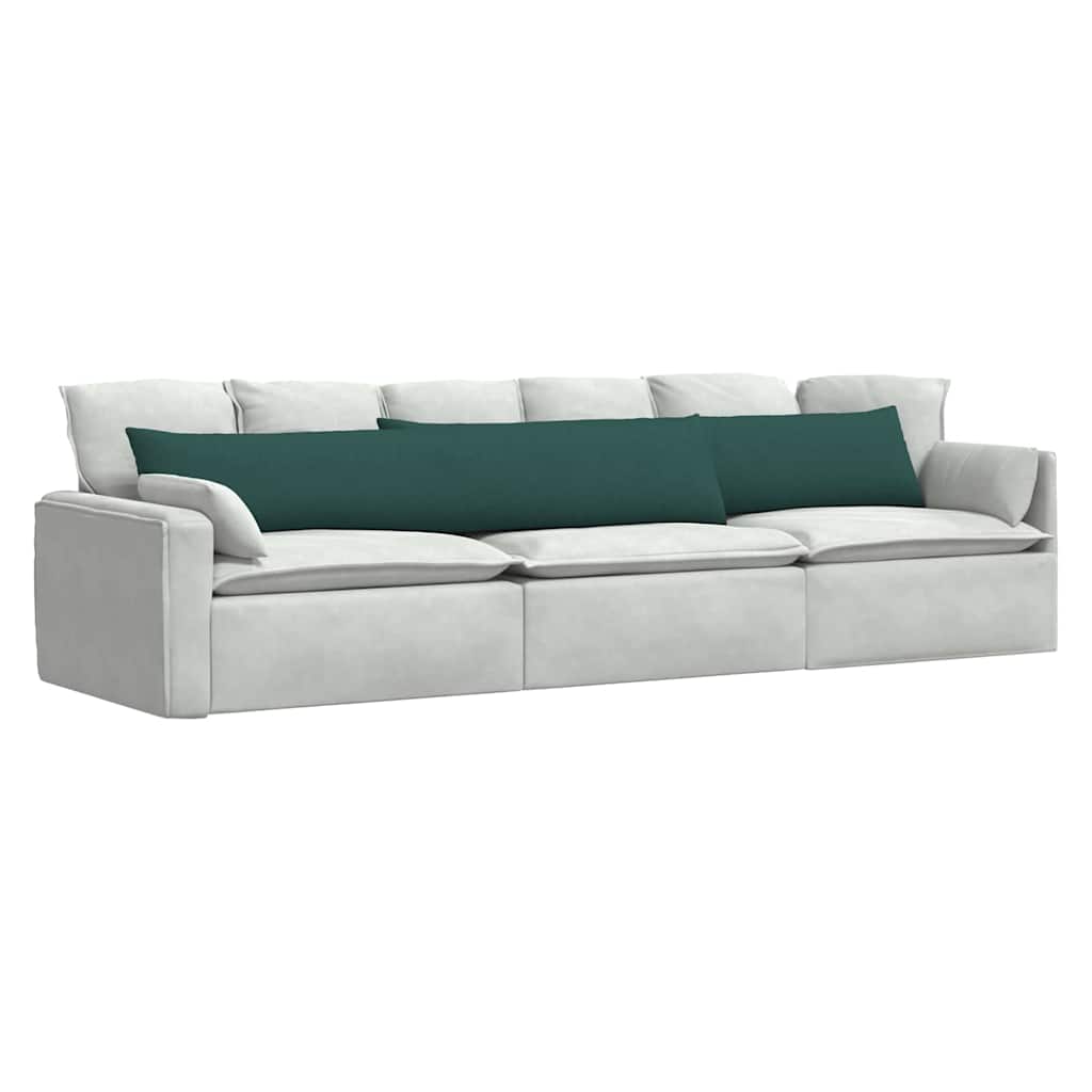 Sofakissen 2 pcs Dunkelgrün 200 x 40 cm Stoff