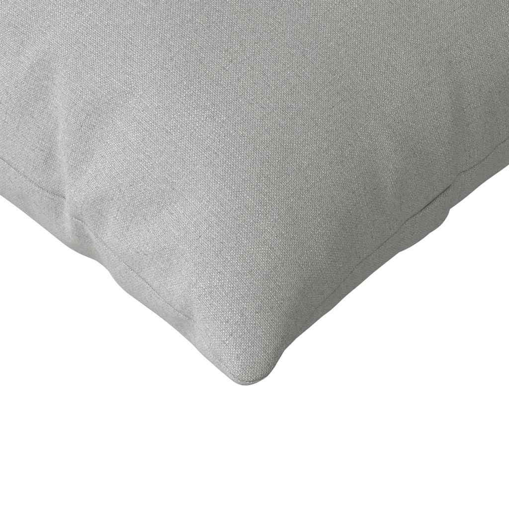 Sofakissen 2 pcs Wolkengrau 200 x 40 cm Stoff