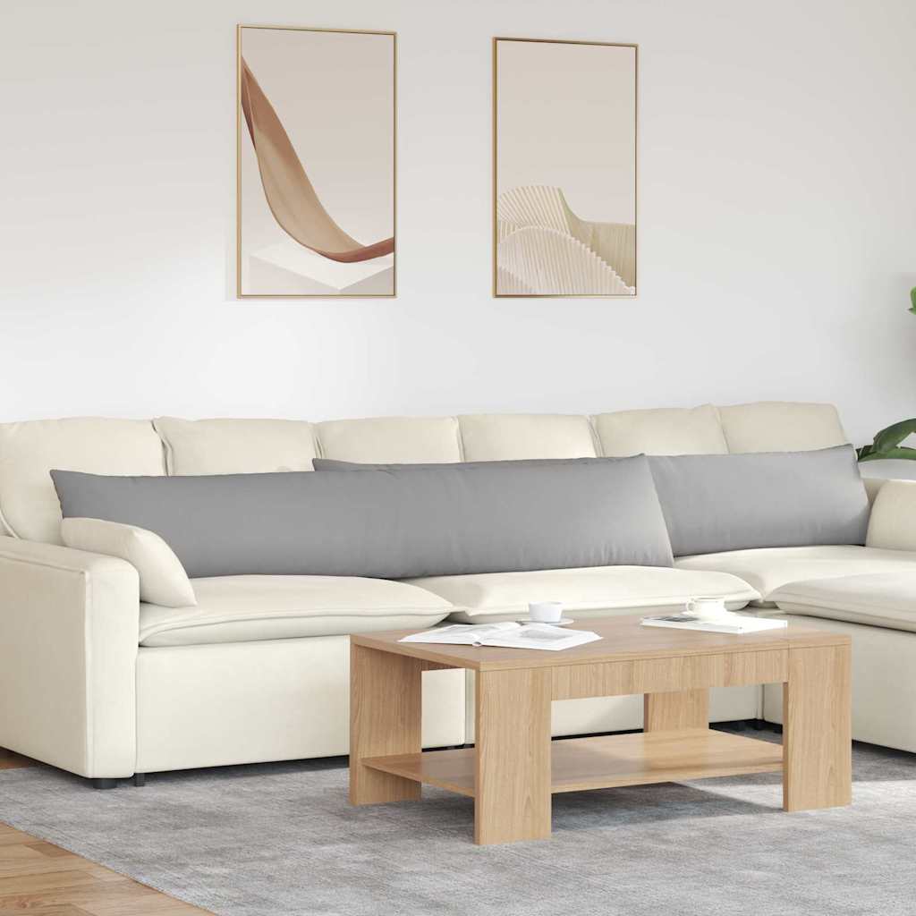Sofakissen 2 pcs Wolkengrau 200 x 40 cm Stoff
