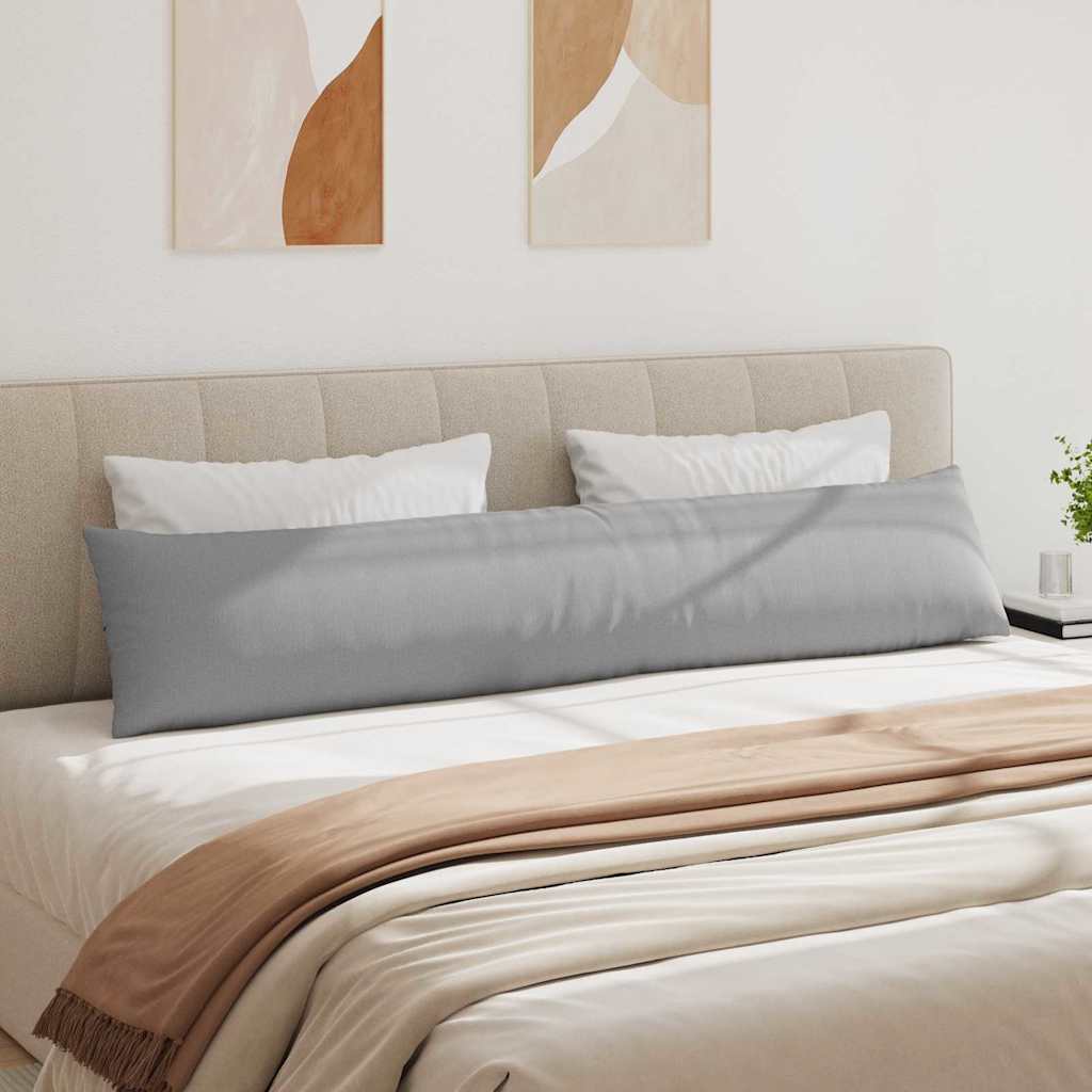 Sofakissen 2 pcs Wolkengrau 200 x 40 cm Stoff
