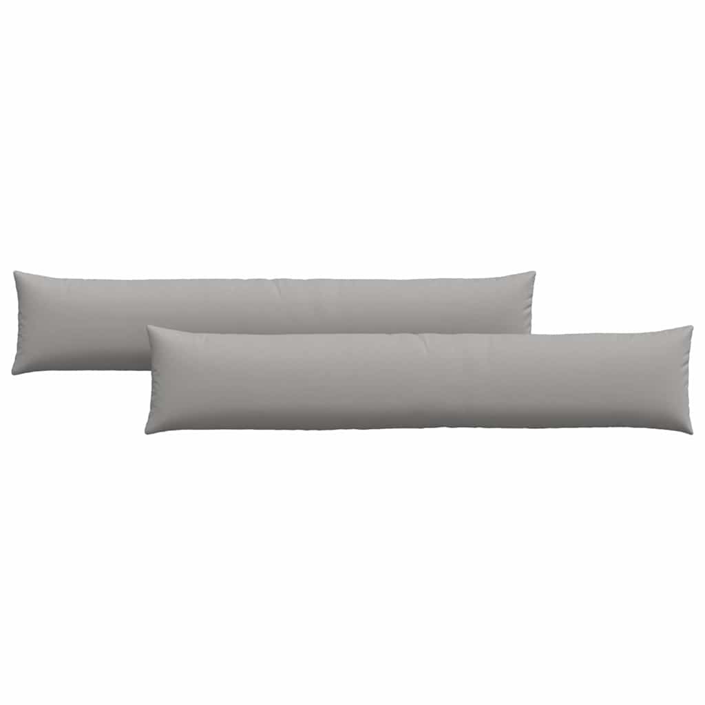 Sofakissen 2 pcs Wolkengrau 200 x 40 cm Stoff