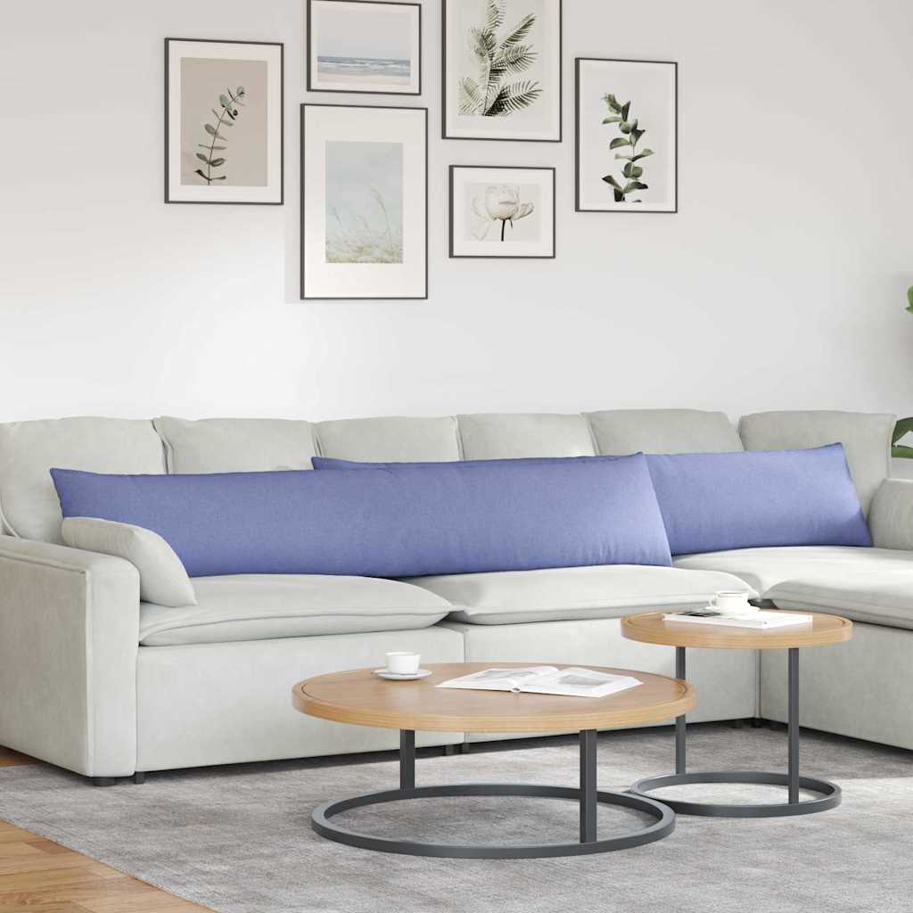 Sofakissen 2 pcs Jeans blau 200 x 40 cm Stoff