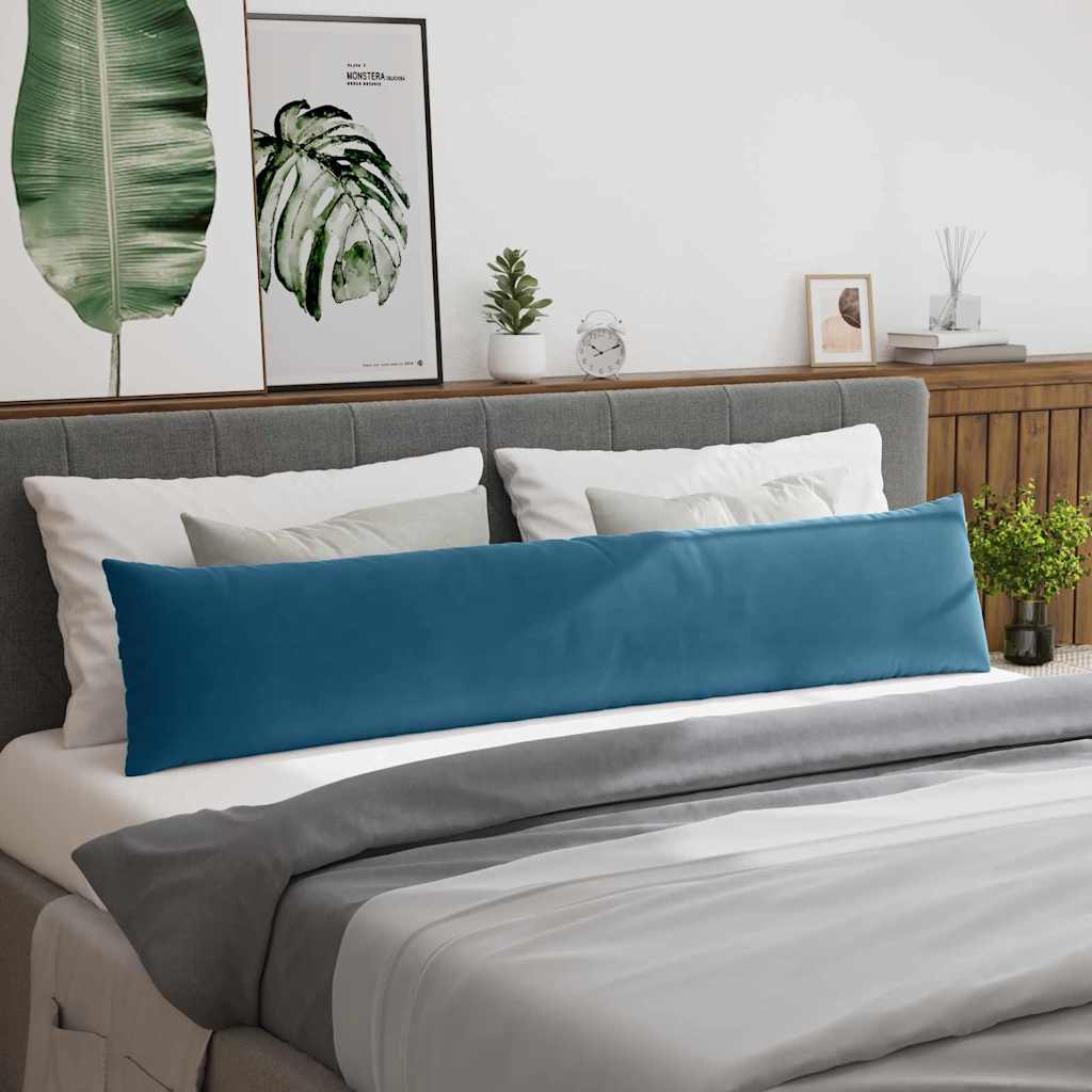 Sofakissen 2 Stück Blau 200 x 40 cm Cordstoff
