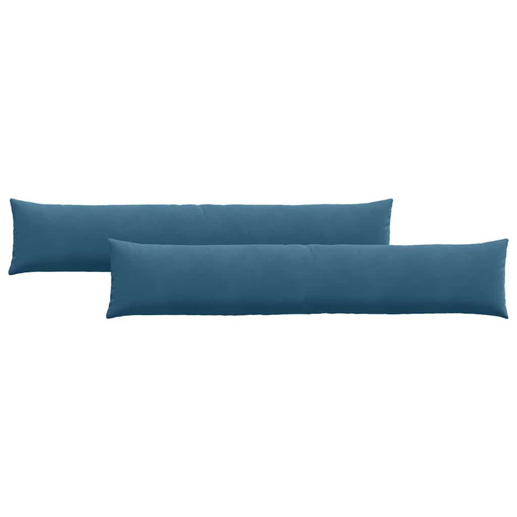 Sofakissen 2 Stück Blau 200 x 40 cm Cordstoff