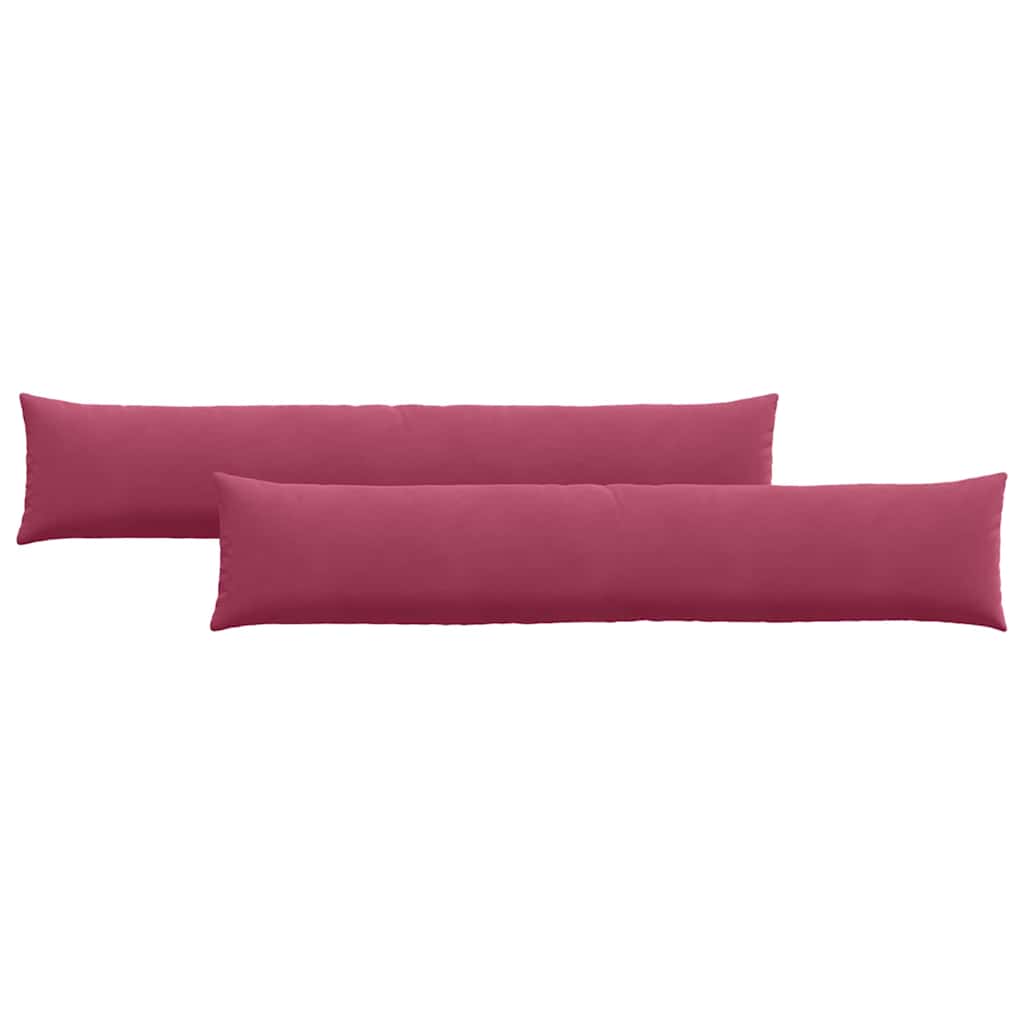 Sofakissen 2 Stück Weinrot 200 x 40 cm Cordstoff