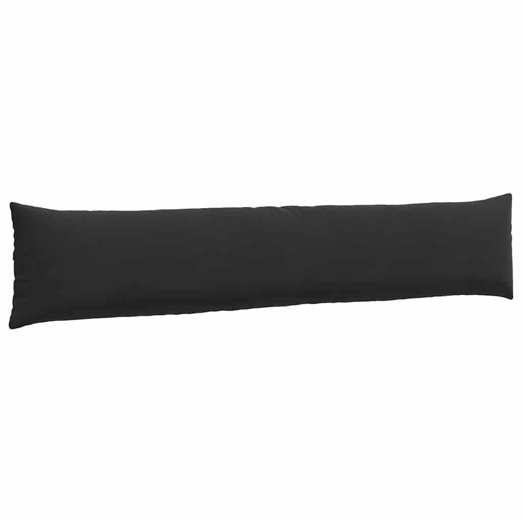 Sofakissen 2 Stück Schwarz 200 x 40 cm Cordstoff