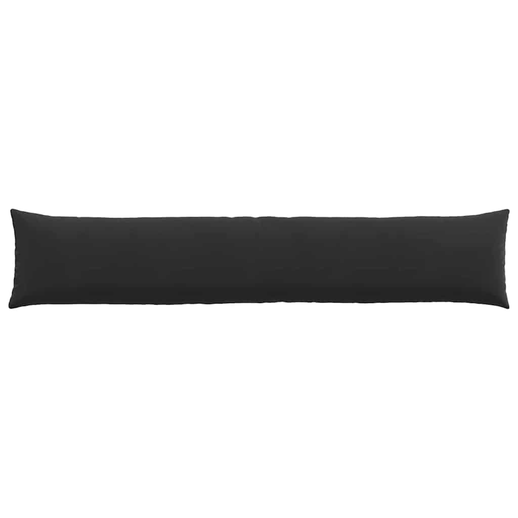 Sofakissen 2 Stück Schwarz 200 x 40 cm Cordstoff