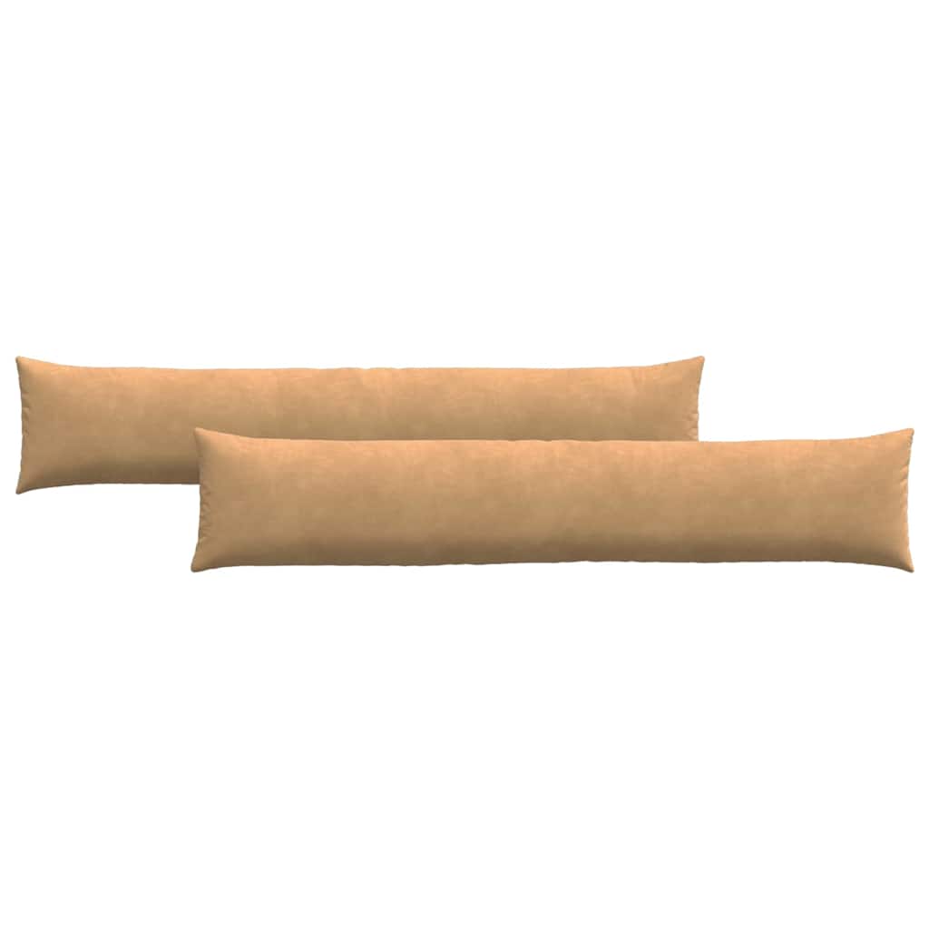 Sofakissen 2 Stück Braun 200 x 40 cm Cordstoff