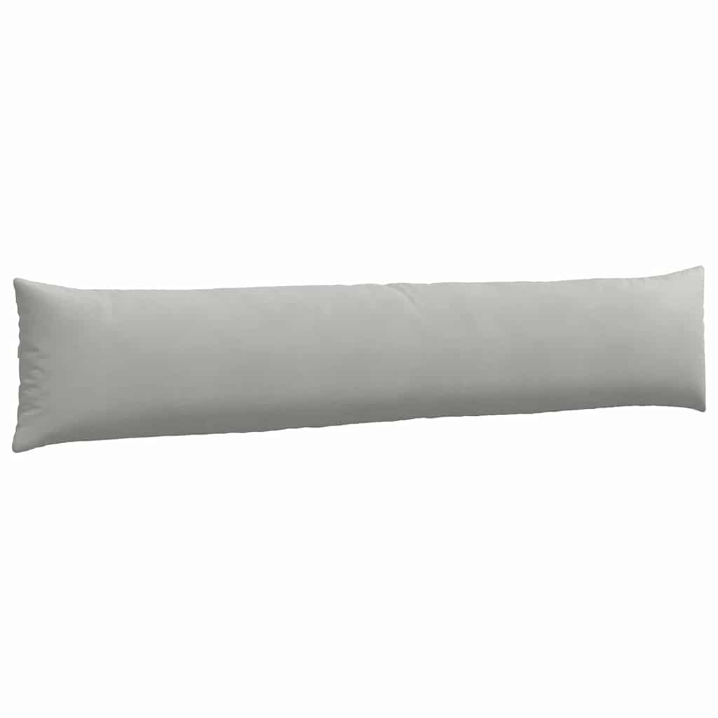 Sofakissen 2 Stück Hellgrau 200 x 40 cm Stoff