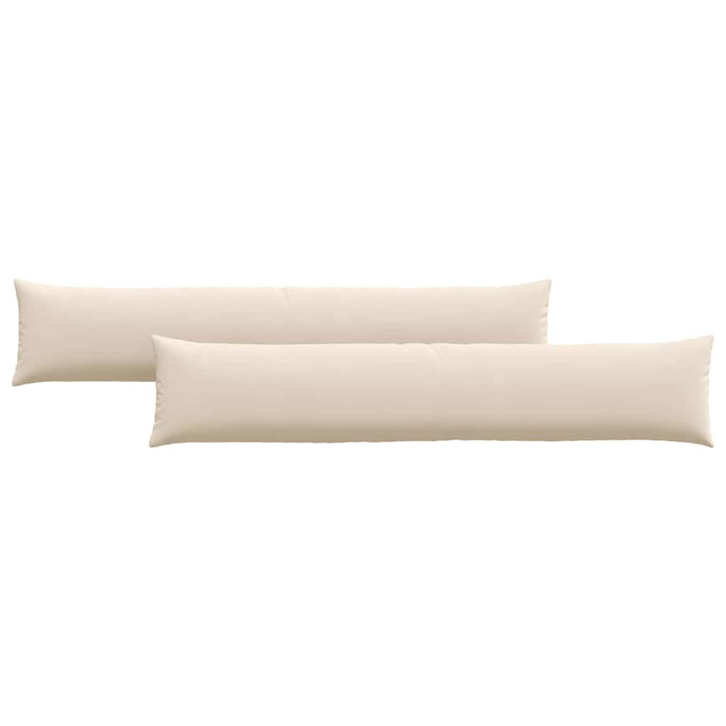 Sofakissen 2 Stück Beige 200 x 40 cm Stoff