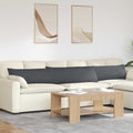 Sofakissen 2 Stück Dunkelgrau 200 x 40 cm Cordstoff