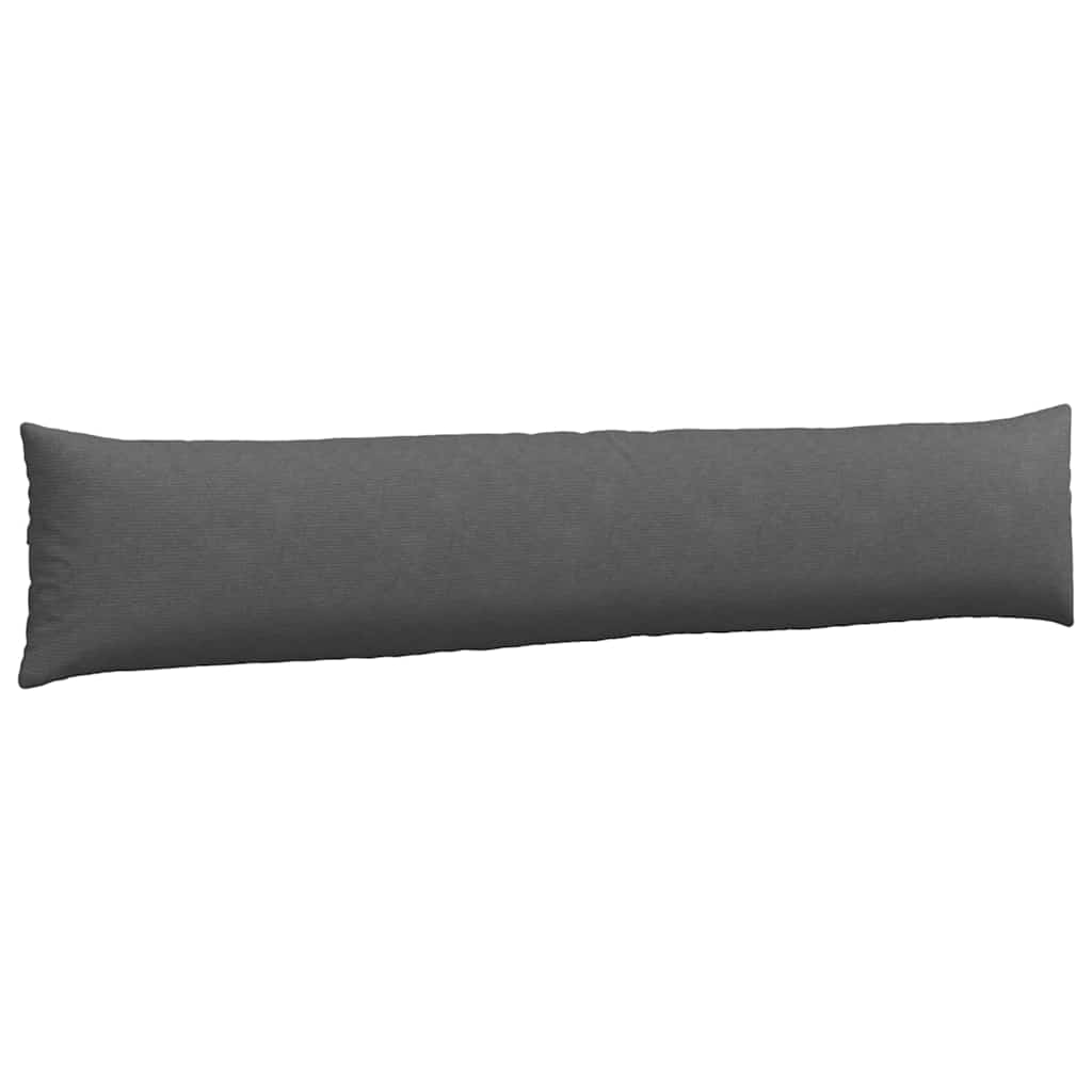 Sofakissen 2 Stück Dunkelgrau 200 x 40 cm Cordstoff