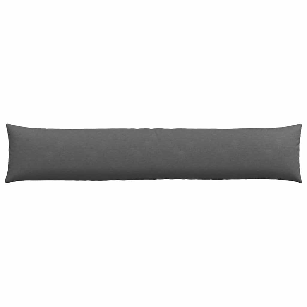 Sofakissen 2 Stück Dunkelgrau 200 x 40 cm Cordstoff