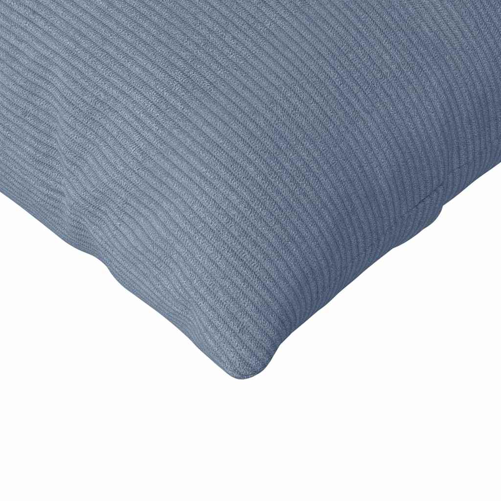Sofakissen 2 Stück Blau 200 x 40 cm Cordstoff